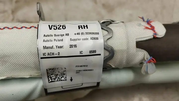 Volvo XC90 (2014 - 2019) 31407812 Боковая подушка безопасности шторка — фото 3