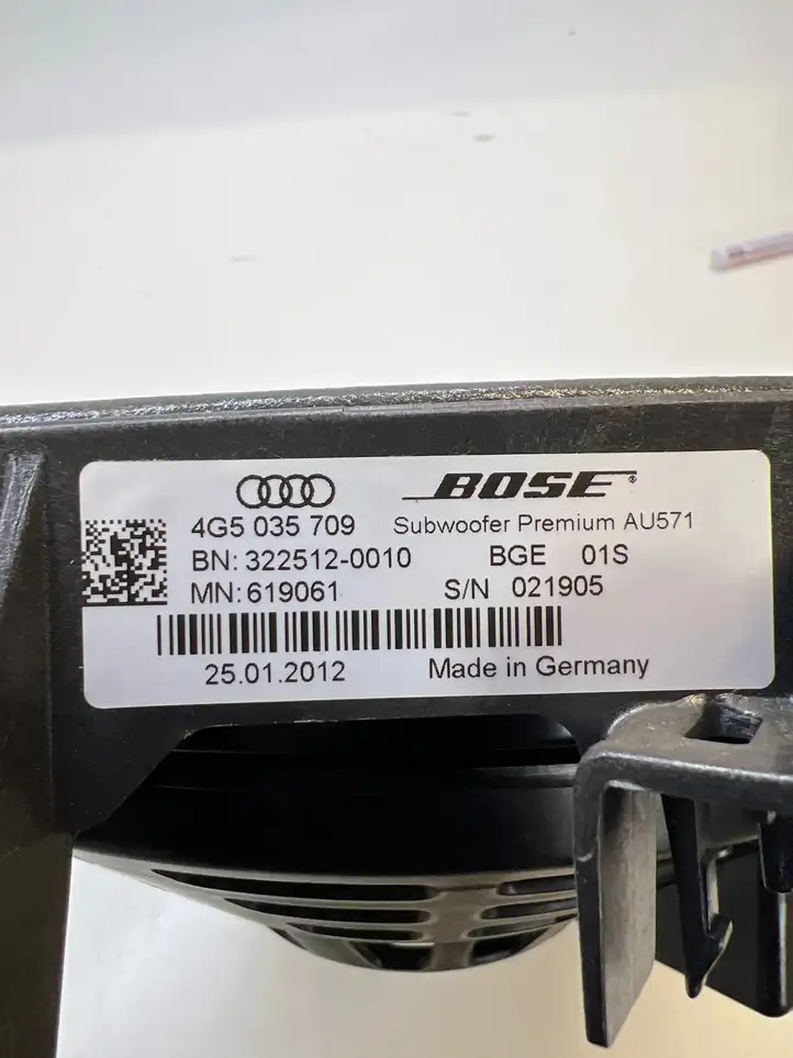 Audi A6 C7 (2011 - 2014) 4G5035709 Сабвуфер — фото 3