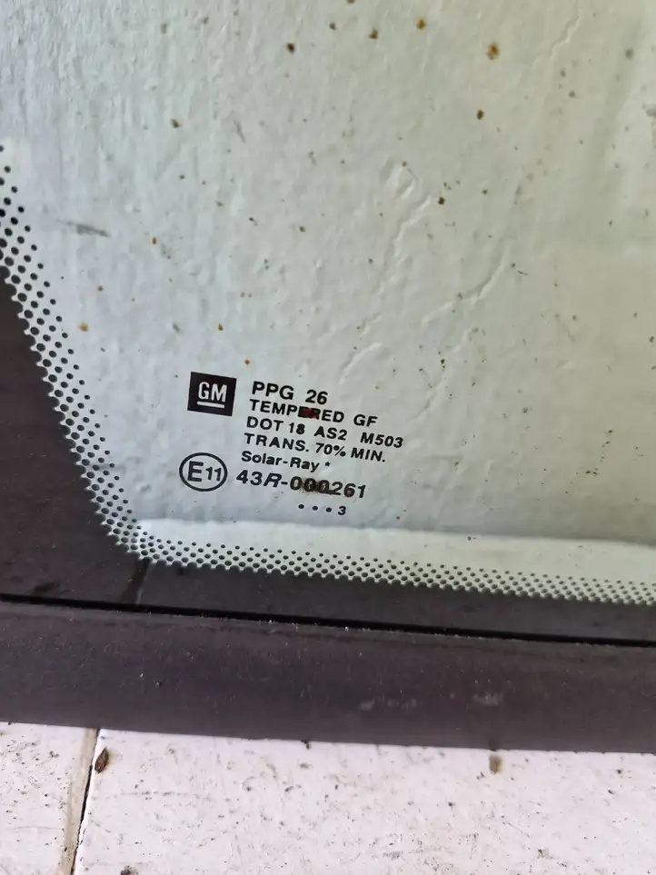 Opel Meriva A (2002 - 2006) 43R000261 Заднее боковое стекло — фото 2