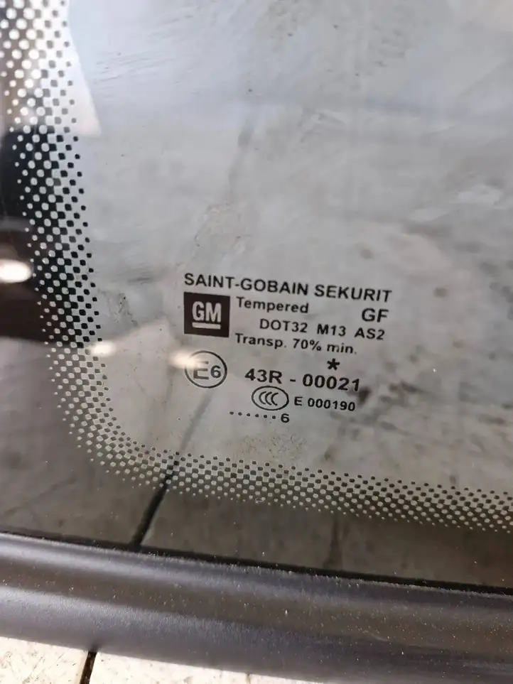 Opel Zafira B (2003 - 2006) 43R00021 Заднее боковое стекло — фото 2