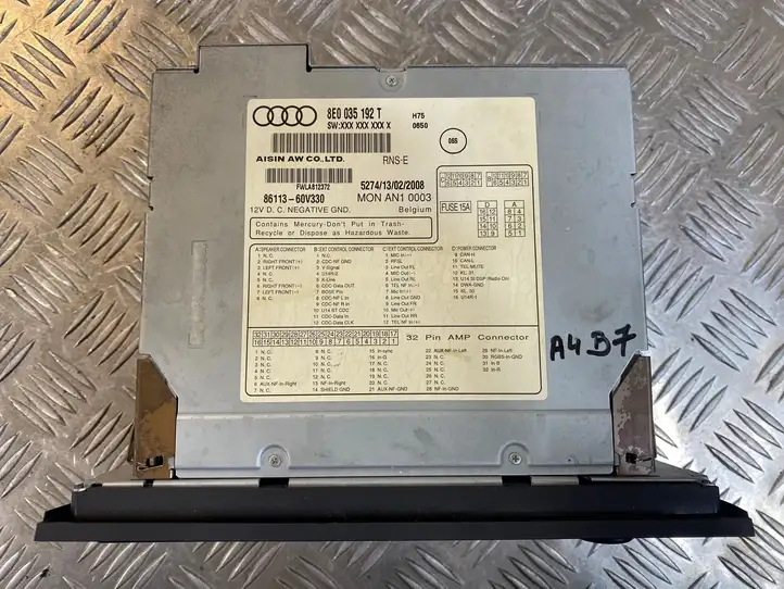 Audi A4 S4 B7 8E 8H (2004 - 2009) 8E0035192T Магнитола / мультимедийная система — фото 7