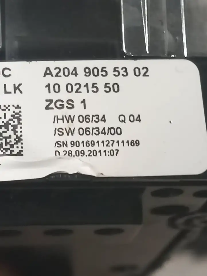 Mercedes-Benz C W204 (2007 - 2014) A2049055302 Кнопка стеклоподъемников — фото 3