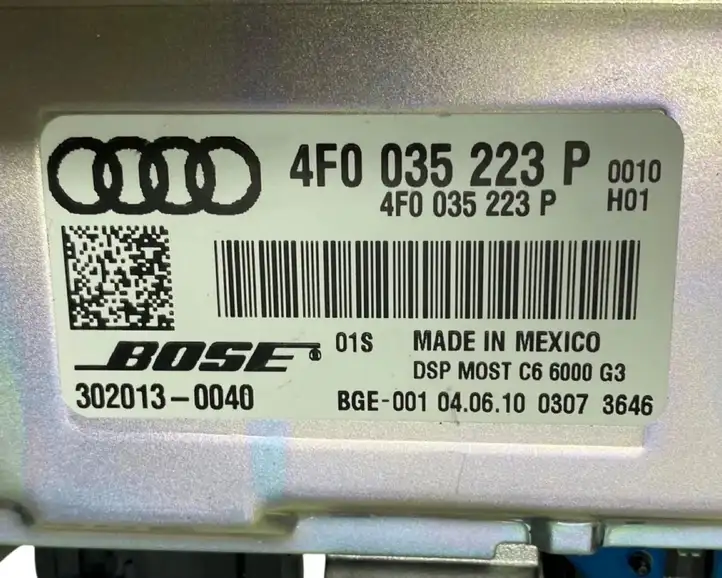 Audi A6 Allroad C6 (2008 - 2011) 3039540020 Усилитель звука — фото 4
