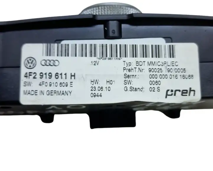 Audi A6 Allroad C6 (2008 - 2011) 4F2919611H Контроллер мультимедийной системы — фото 6