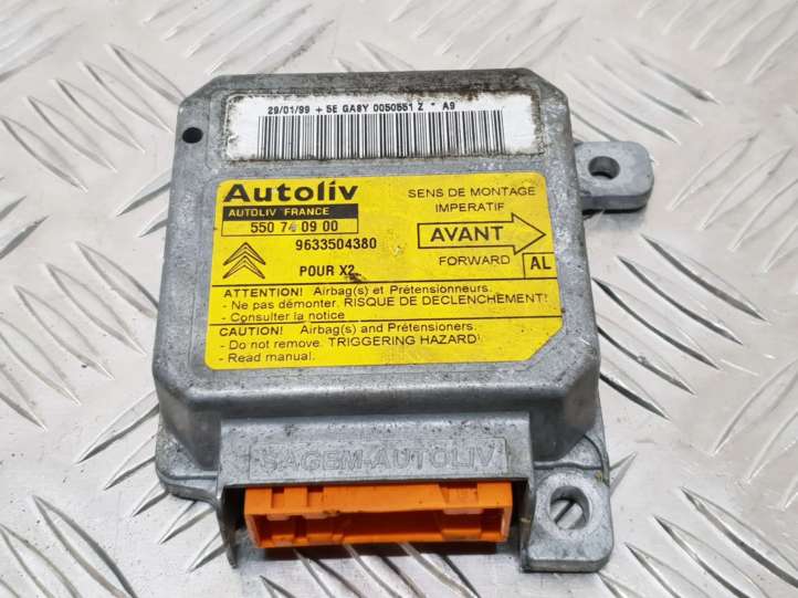 550740900 Citroen Xantia Oro pagalvių valdymo blokas