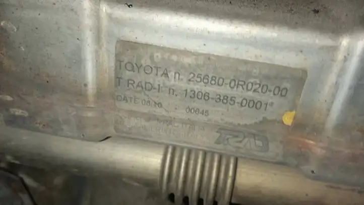 Toyota Avensis T250 (2006 - 2009) 256800R02000 Охладитель клапана EGR — фото 2