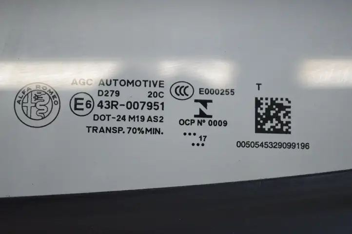 Alfa Romeo Giulia (2016 - ) 0050545329099196 Заднее боковое стекло — фото 5