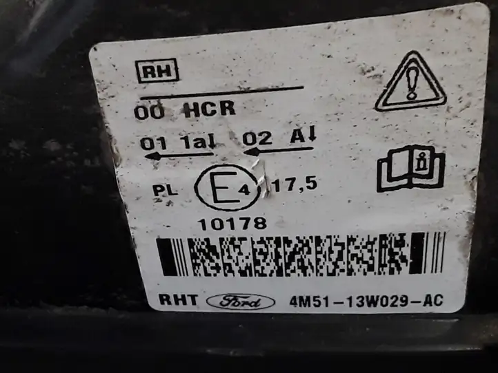 Ford Focus (2005 - 2008) 4M5113W029 Передняя фара — фото 2