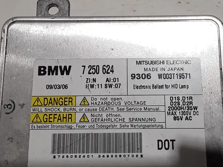 BMW 3 E90 E91 (2005 - 2012) 7250624 Блок розжига ксенона — фото 2