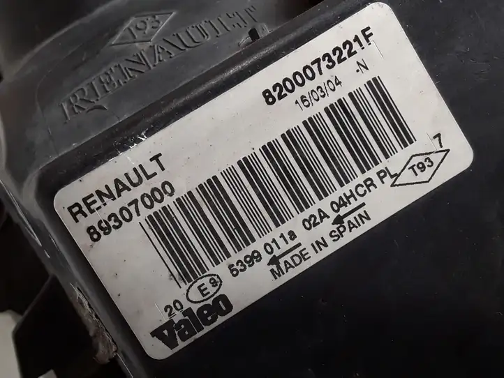 Renault Megane II (2002 - 2005) 8200073221 Передняя фара — фото 3