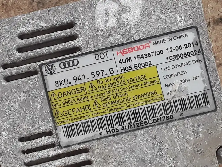 Volkswagen PASSAT B7 (2011 - 2014) 8K0941597B Блок розжига ксенона — фото 2