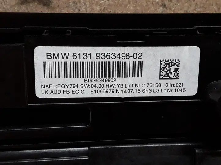 BMW 4 F32 F33 (2013 - 2017) 9363546 Блок управления климат-контролем — фото 5