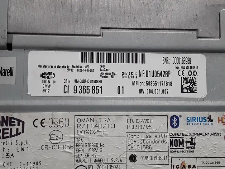 BMW 3 F30 F35 F31 (2012 - 2018) 9365851 Магнитола / мультимедийная система — фото 3