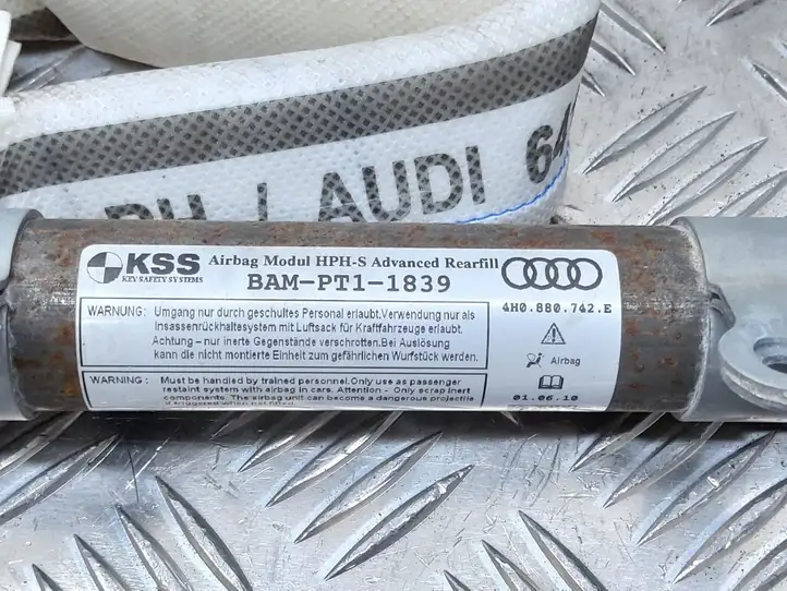 Audi A8 S8 D4 4H (2010 - 2014) 4H0880742E Боковая подушка безопасности шторка — фото 2