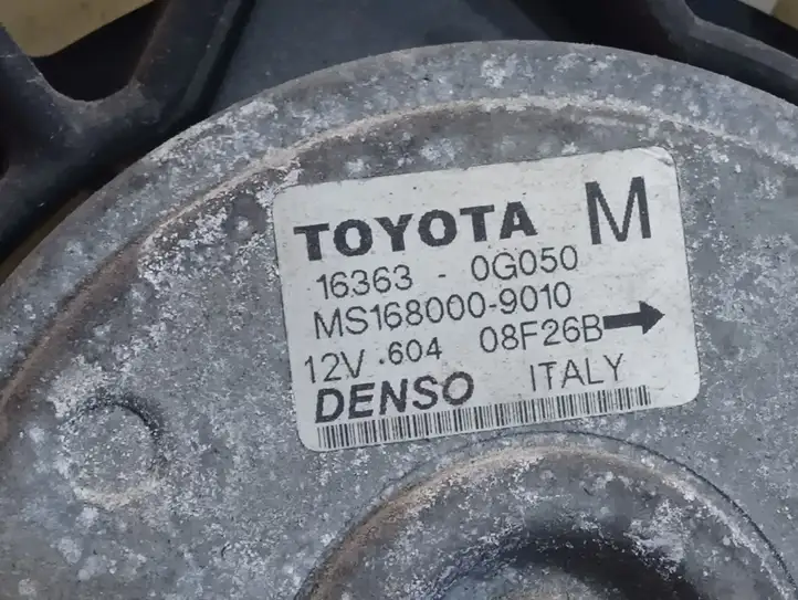 Toyota Yaris (2003 - 2005) 163630G050 Электровентилятор радиатора — фото 2