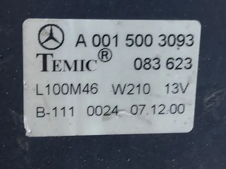 Mercedes-Benz E W211 (2002 - 2009) A0015003093 Электровентилятор радиатора — фото 2