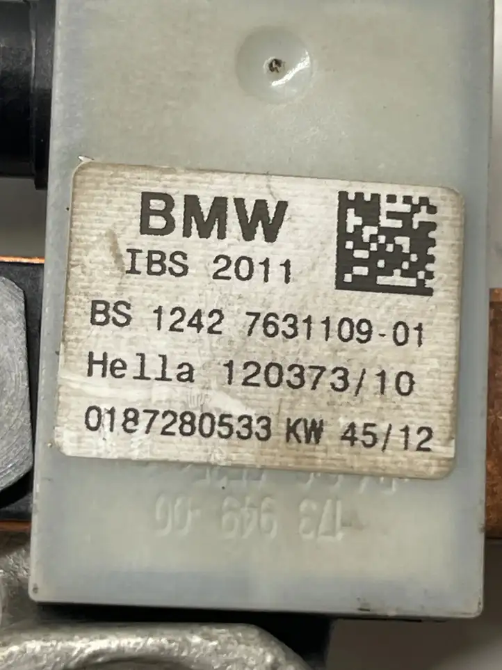 BMW 3 F30 F35 F31 (2012 - 2018) 7631109 Минусовой провод аккумулятора — фото 3