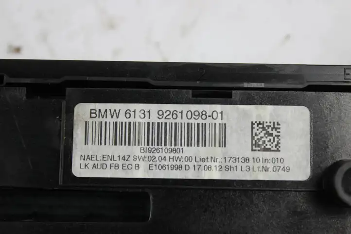 BMW 3 F30 F35 F31 (2012 - 2018) 9261098 Блок кнопок на панели — фото 5
