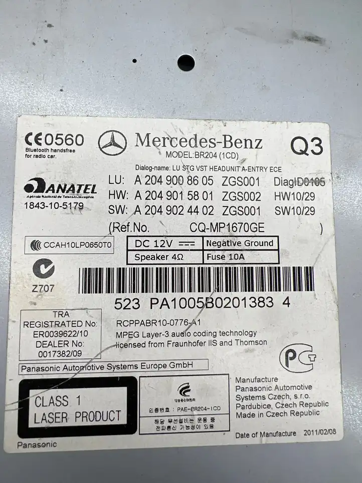 Mercedes-Benz GLK X204 (2008 - 2016) A2049008605 Магнитола / мультимедийная система — фото 2