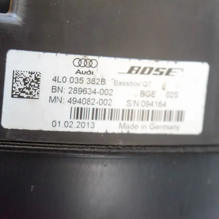 Audi Q7 4L (2009 - 2015) 4L0035382B Комплект аудиосистемы — фото 3