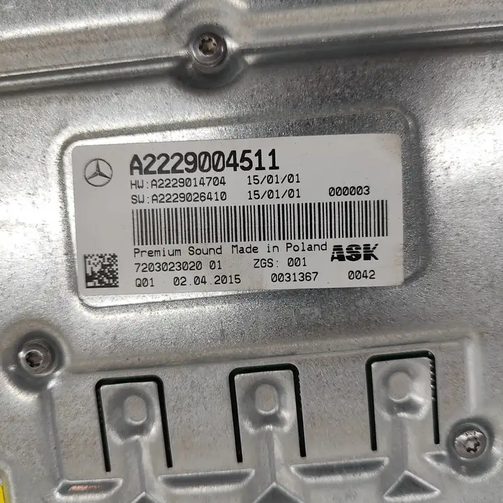 Mercedes-Benz S W222 (2013 - ) A2229004511 Усилитель звука — фото 7