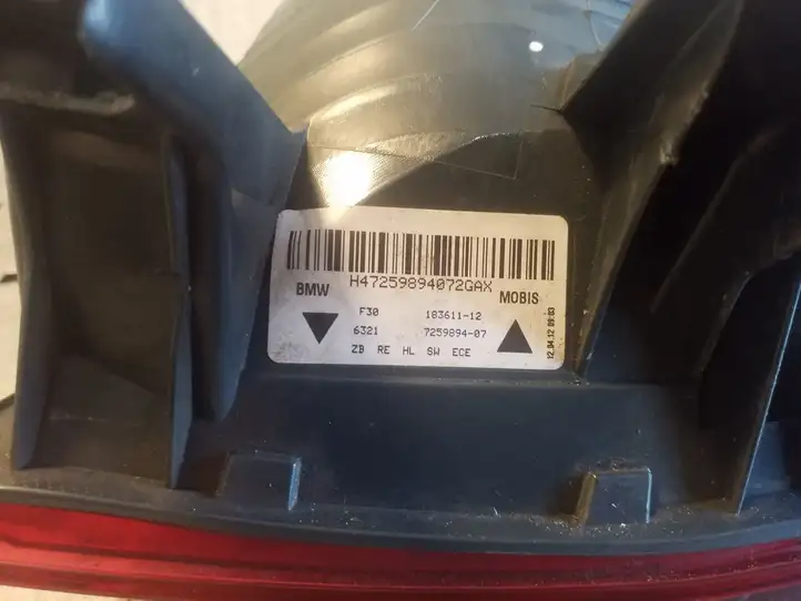 BMW 3 F30 F35 F31 (2012 - 2018) 183611 Задний фонарь в кузове — фото 4