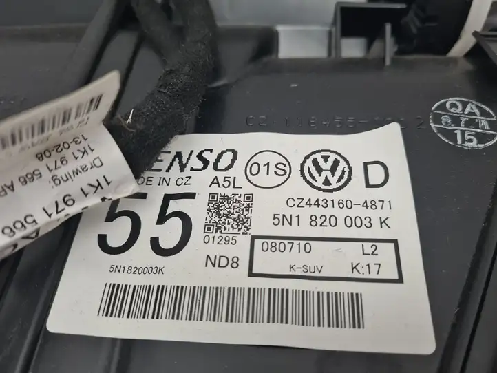 Volkswagen Tiguan (2007 - 2011) 5N1820003K Комплект системы вентиляции салона — фото 7