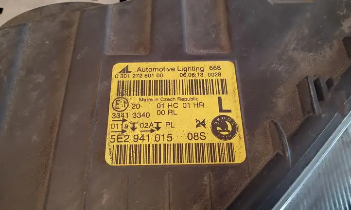 Skoda Octavia Mk3 (5E) (2013 - 2019) 5E2941015 Передняя фара — фото 8