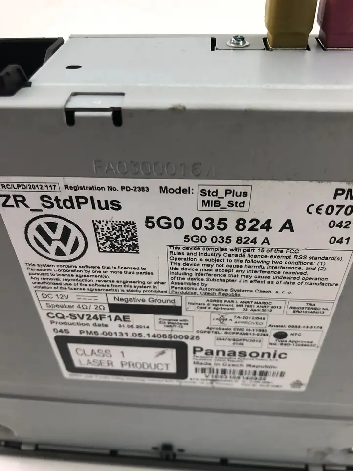 Volkswagen Golf VII (2013 - 2019) 5G0035824A Магнитола / мультимедийная система — фото 4