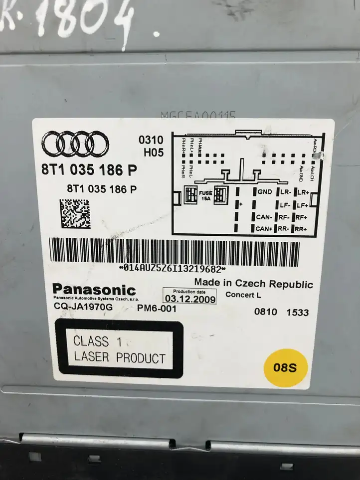 Audi A5 8T 8F (2007 - 2011) 8T1035186P Магнитола / мультимедийная система — фото 4