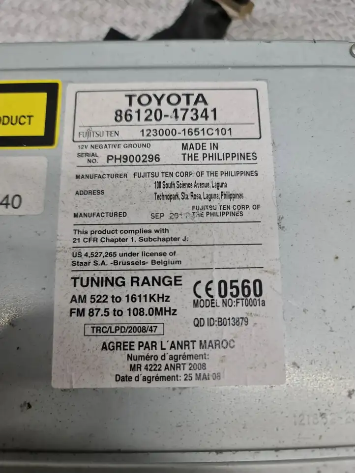 Toyota Prius (XW30) (2009 - 2015) 8612047341 Магнитола / мультимедийная система — фото 6