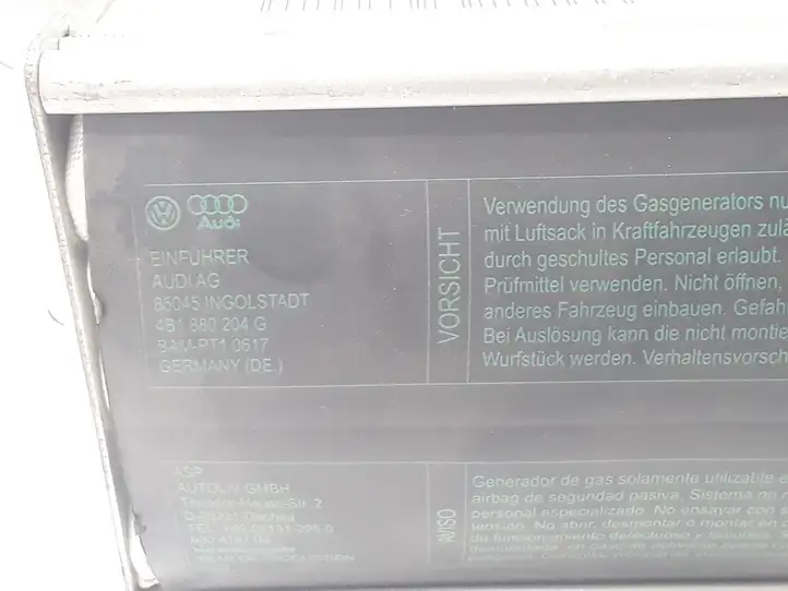 Audi A6 S6 C5 4B (2001 - 2004) 4B1880204G Подушка безопасности пассажира — фото 6