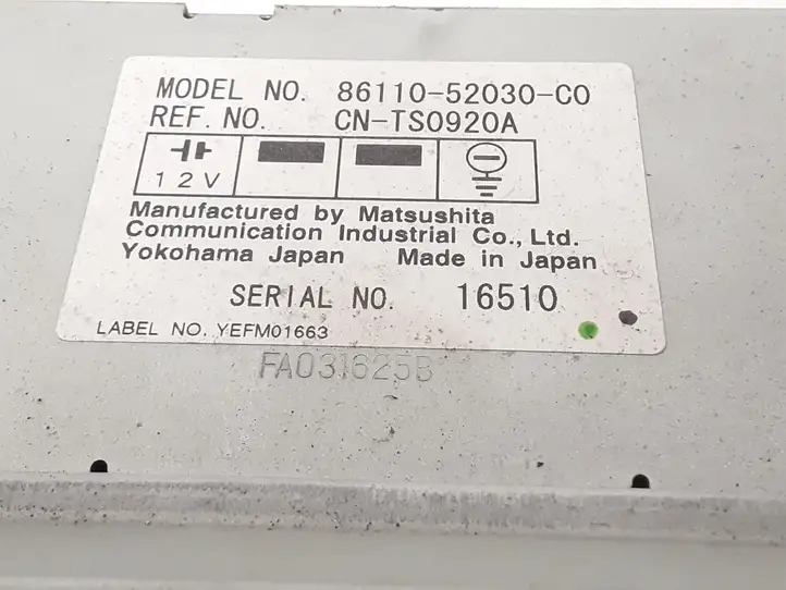 Toyota Yaris Verso (1999 - 2005) 8611052030C0 Магнитола / мультимедийная система — фото 7