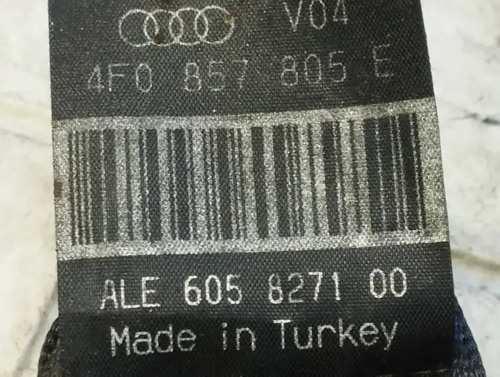 Audi A6 S6 C6 4F (2004 - 2008) 4F0857805E Задний ремень безопасности — фото 6