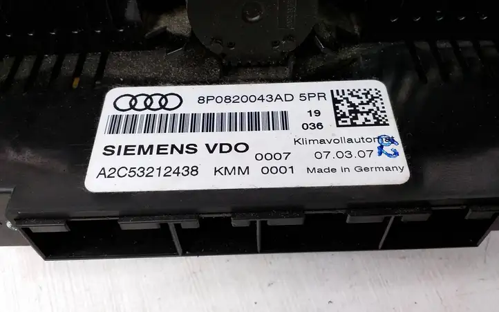 Audi A3/S3 8P (2004 - 2008) 8P0820043AD Блок управления климат-контролем — фото 5
