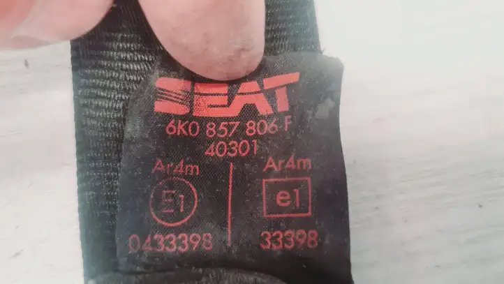 Seat Ibiza II (6k) (1999 - 2002) 6K0857806F Задний ремень безопасности — фото 2