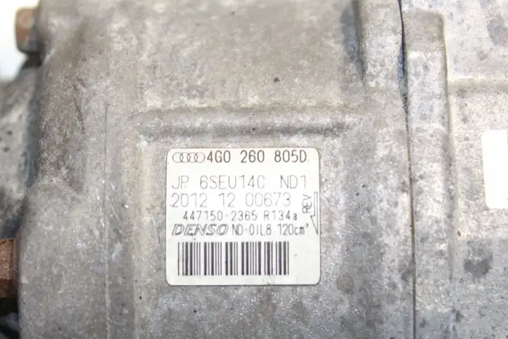 Audi A6 C7 (2011 - 2014) 4G0260805D Компрессор (насос) кондиционера воздуха — фото 5