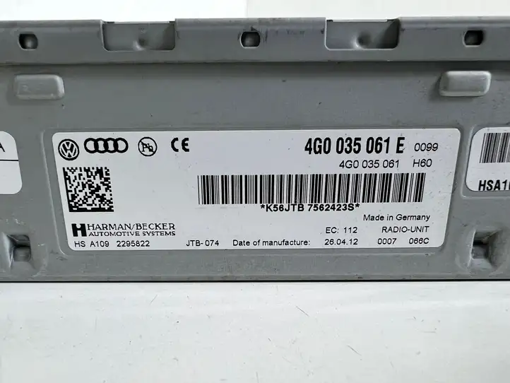 Volkswagen Touareg II (2010 - 2018) 4G0035061E Блок Hi-Fi аудиосистемы — фото 2