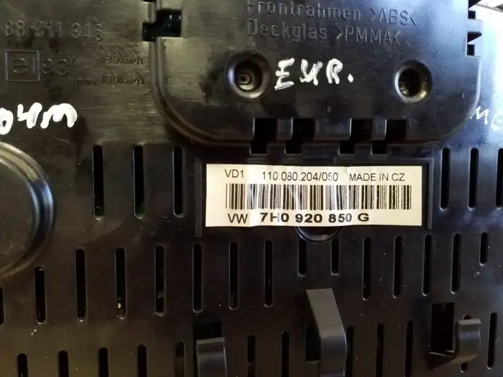 Volkswagen Transporter - Caravelle T5 (2003 - 2009) 7H0920850G Спидометр — фото 2