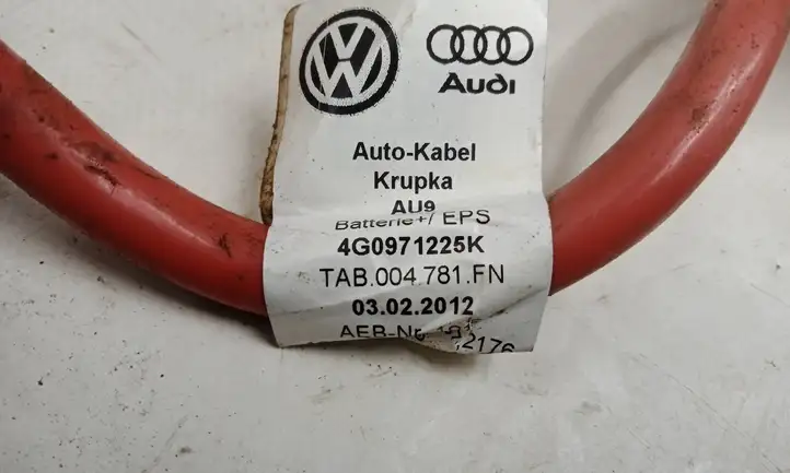 Audi A6 Allroad C7 (2012 - 2014) 4G0971225K Плюсовой провод аккумулятора — фото 2