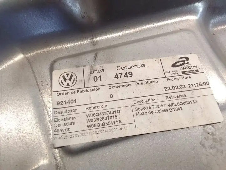 Volkswagen Polo (2001 - 2005) 6Q1959802A Электростеклоподъемник передний (комплект) — фото 4
