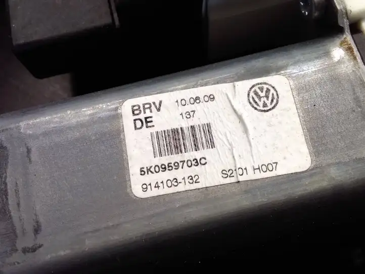 Volkswagen Golf VI (2009 - 2013) 5K0959703C Стеклоподъемник передней двери (комплект) — фото 4
