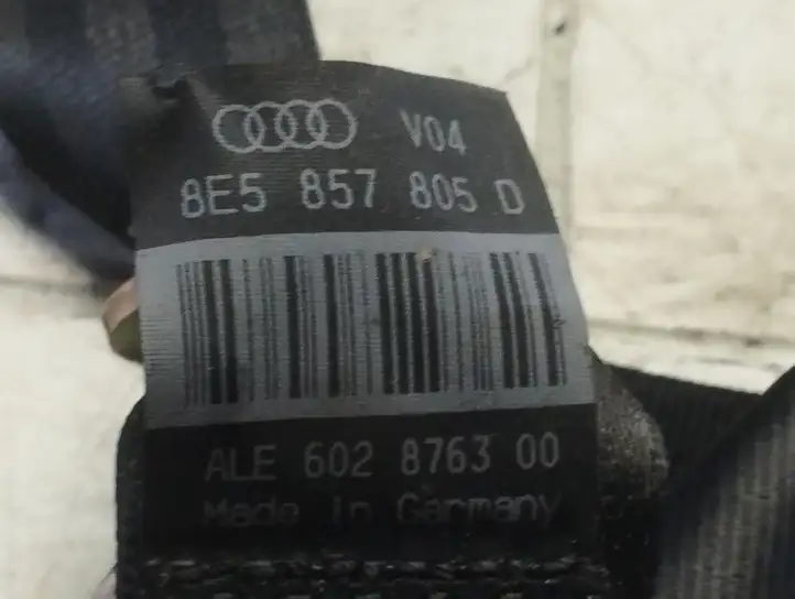 Audi A4 S4 B6 8E 8H (2000 - 2006) 8E5857805D Задний ремень безопасности — фото 2