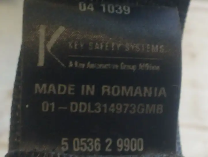 Opel Vectra C (2005 - 2009) 13198578N Задний ремень безопасности — фото 2