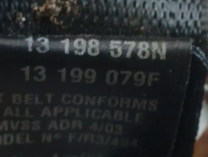 Opel Vectra C (2005 - 2009) 13198578N Задний ремень безопасности — фото 6