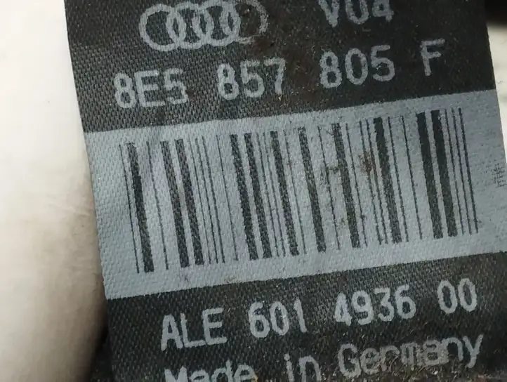 Audi A4 S4 B7 8E 8H (2004 - 2009) 8E5857805F Задний ремень безопасности — фото 2
