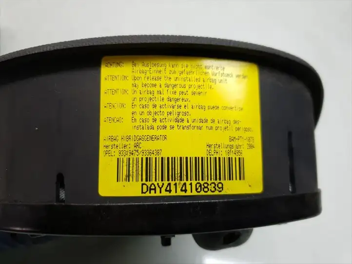 Opel Meriva A (2002 - 2006) 93319475 Подушка безопасности руля — фото 4