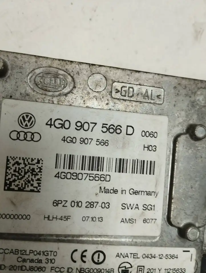 Audi A6 C7 (2011 - 2014) 4G0907566D Радар контроля слепых зон — фото 2