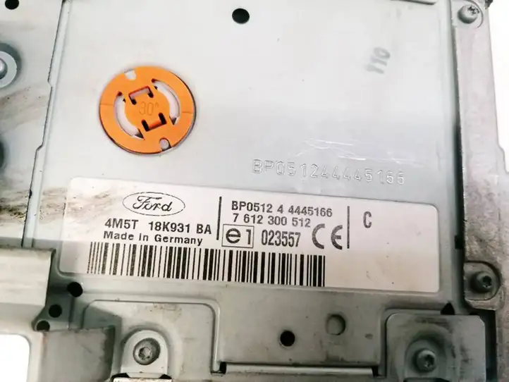 Ford Focus C-MAX (2003 - 2010) 4M5T18K931BA Магнитола / мультимедийная система — фото 3