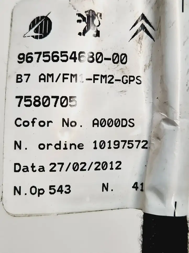 Citroen C4 (2011 - 2016) 9675654680 Прочая электропроводка — фото 6
